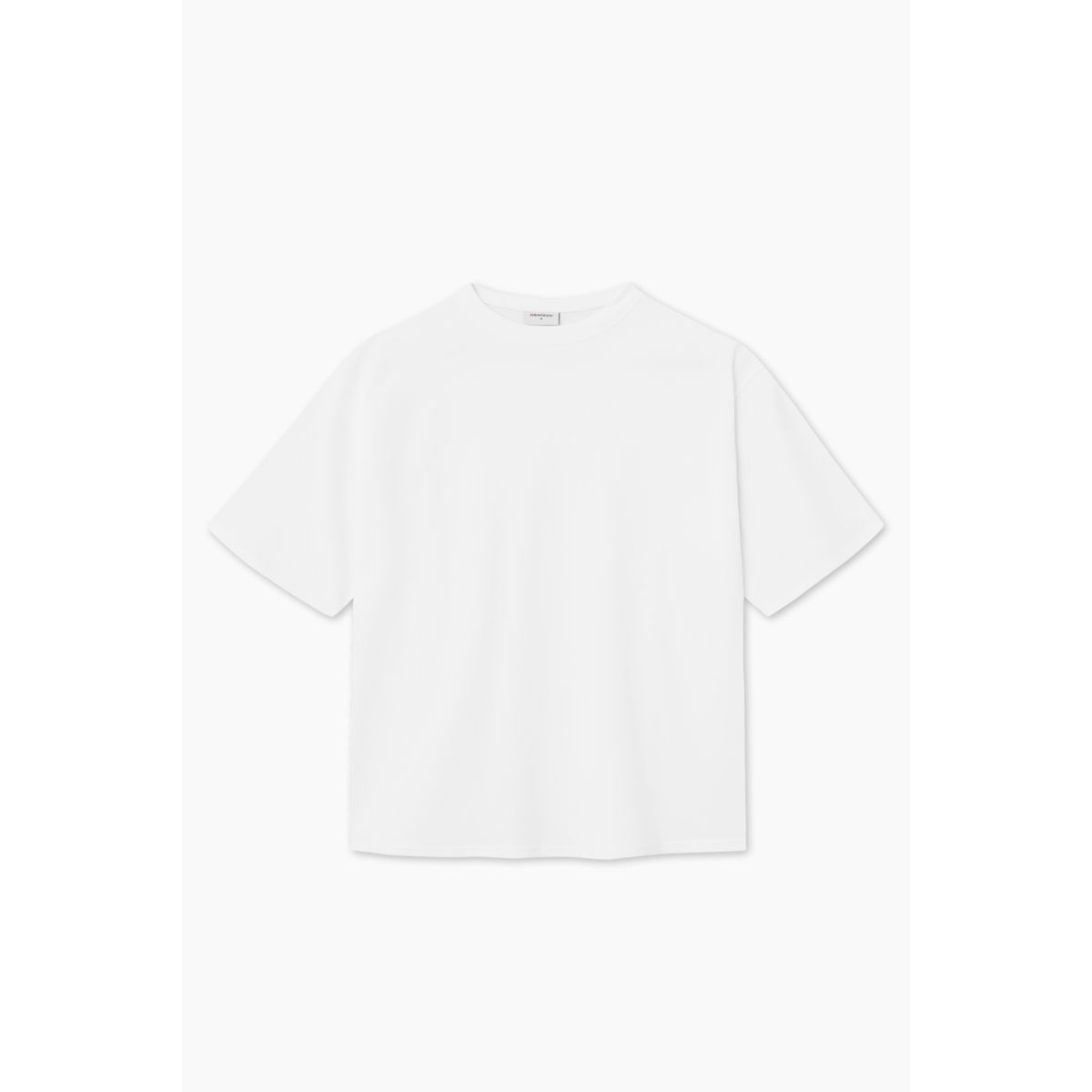 Box Fit Heavy T-shirt - White - bareen - Hvid XS