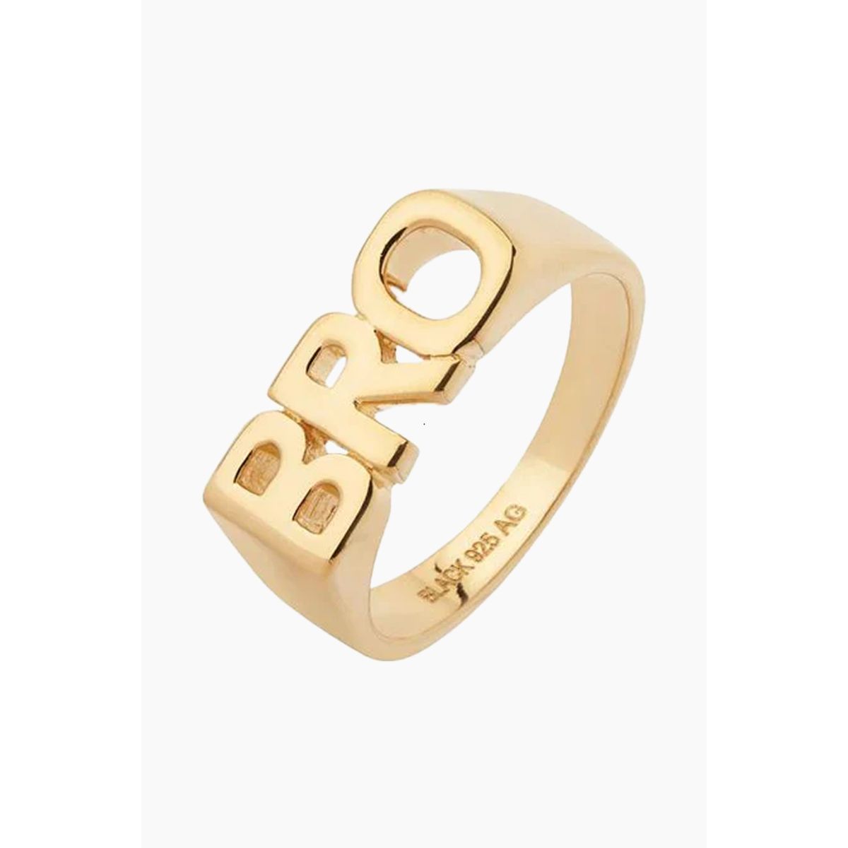 Bro Ring- Goldplated Silver - Maria Black - Guld 52