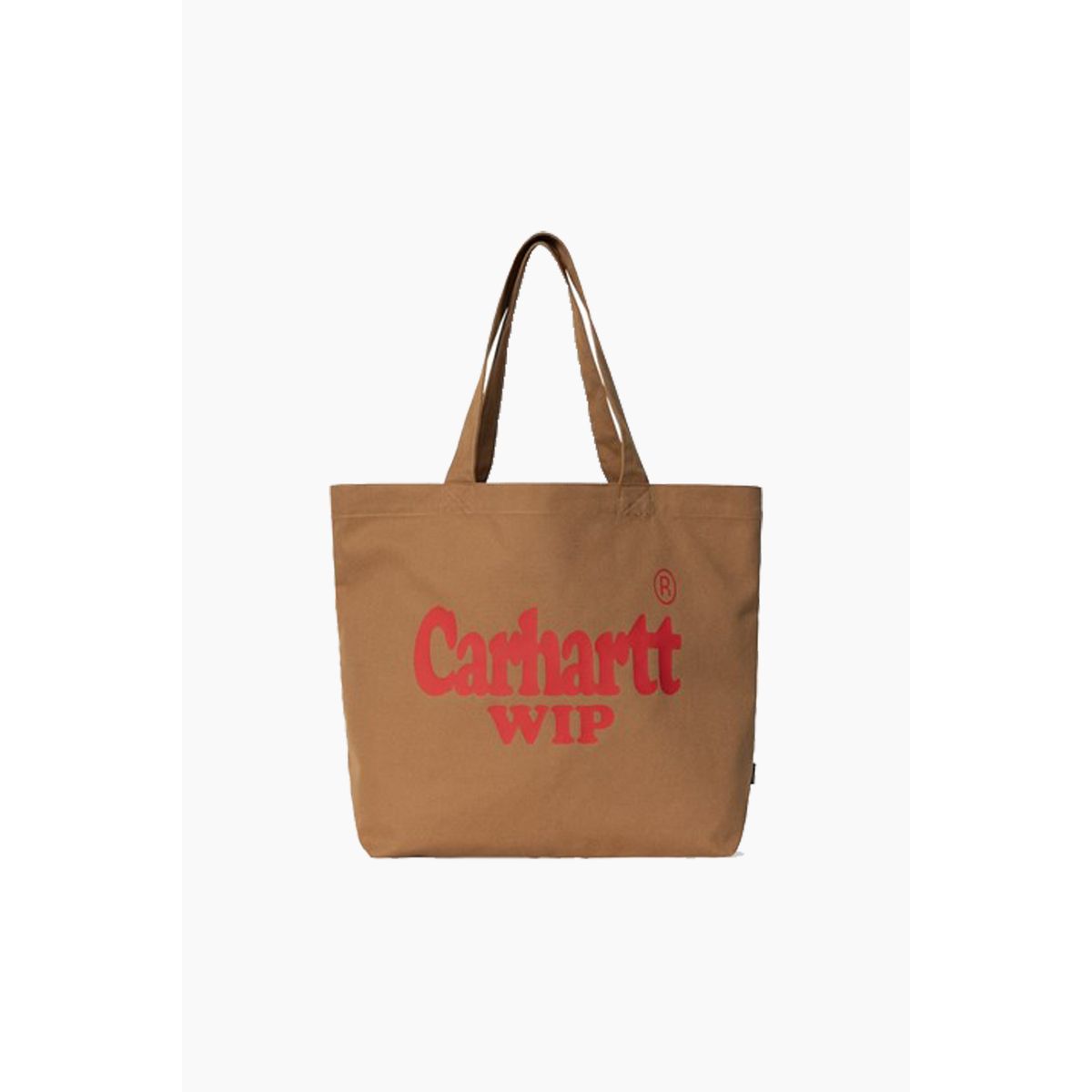 Canvas Graphic Tote Large - Spree Print, Hamilton Brown/Red - Carhartt WIP - Brun One Size