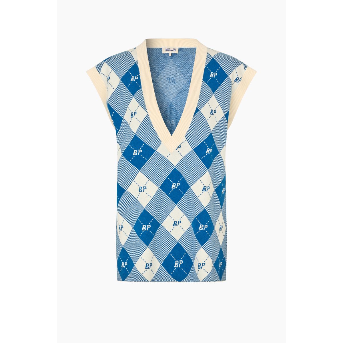 Castella Vest - Federal Blue Check - Baum und Pferdgarten - Blå L