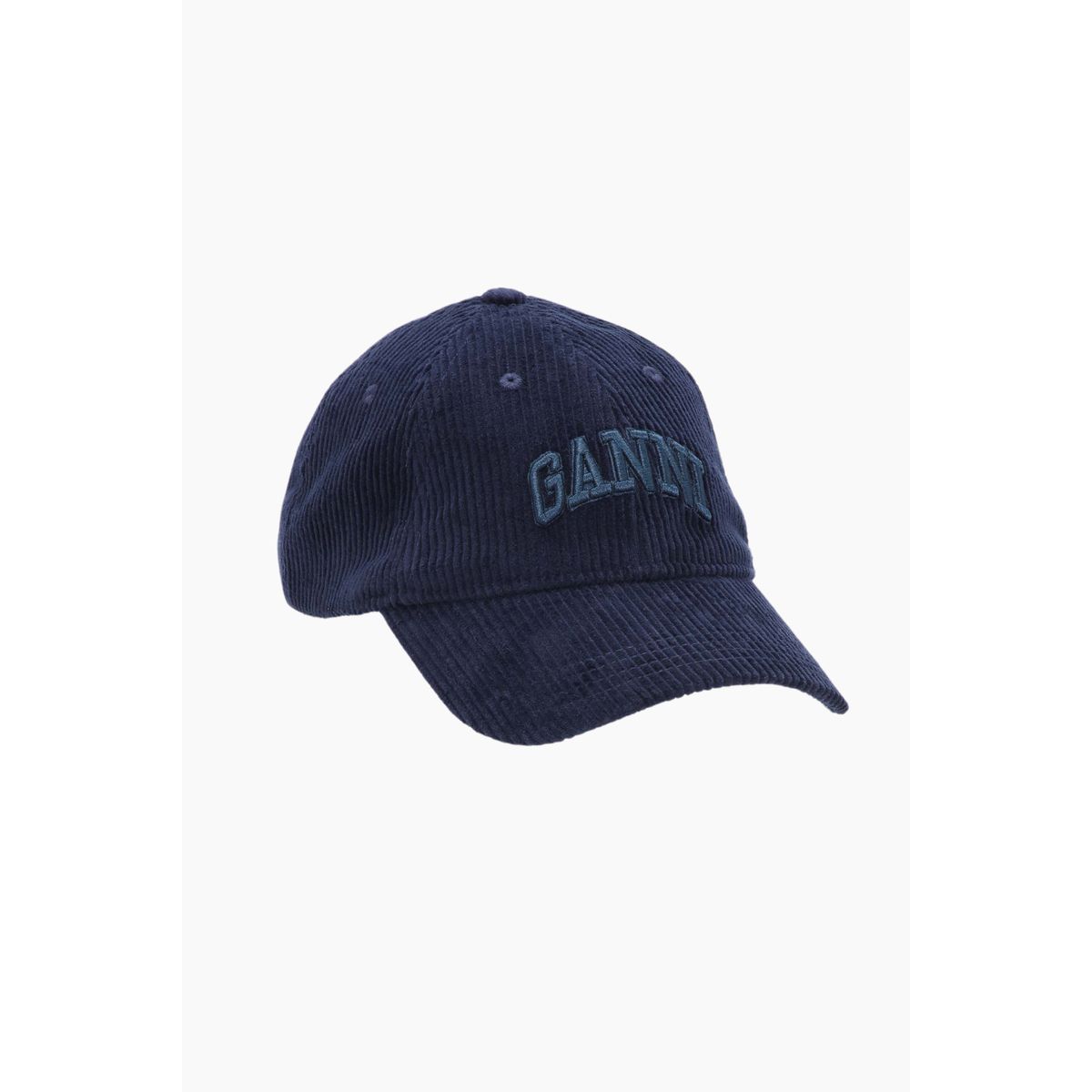 Cap Hat Corduroy A6472 - Dark Navy - GANNI - Blå One Size