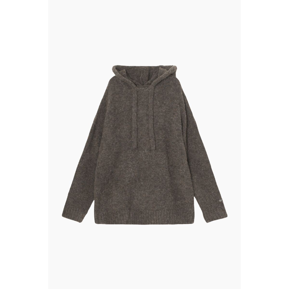 Charliers Knit Hoodie - Asphalt - Résumé - Grå XS