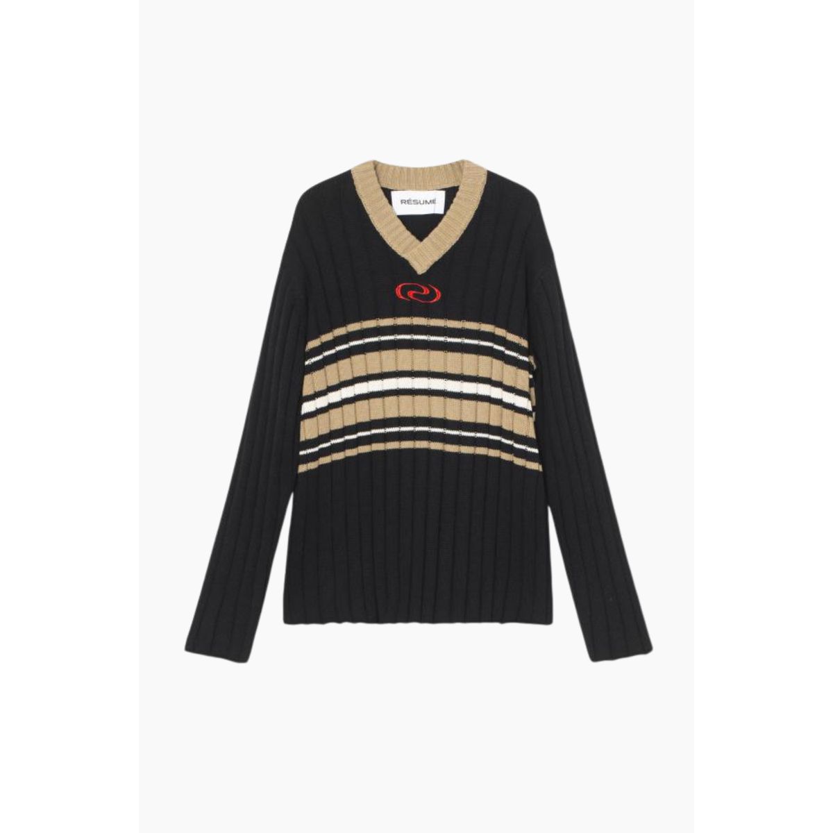 CollinRS Knit Pullover - Black - Résumé - Sort XS