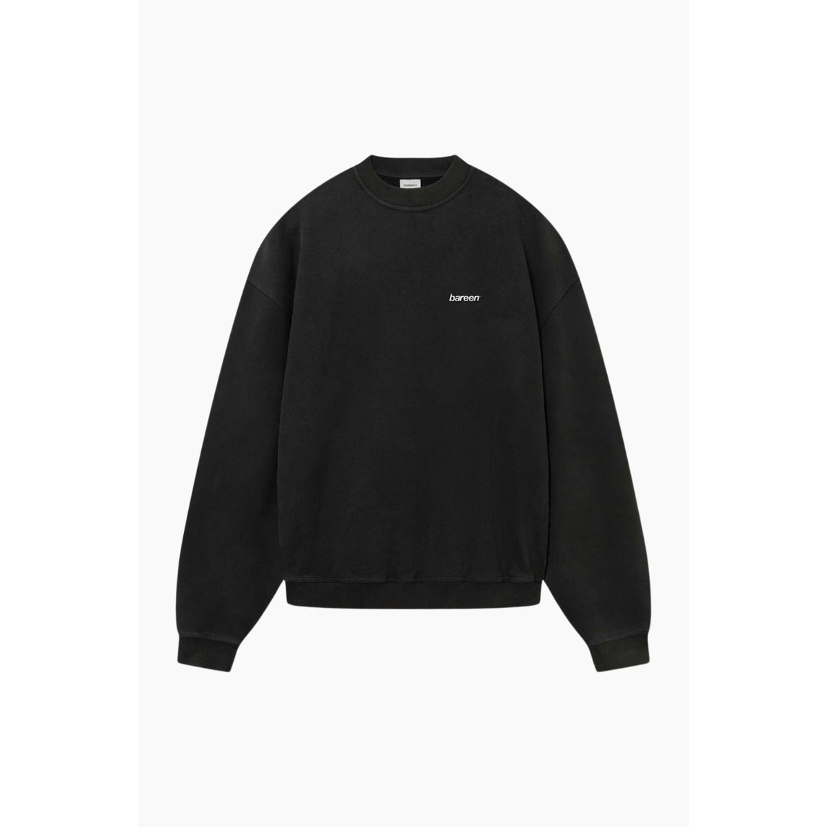 Crewneck Oversize Logo 2.0 - Black - bareen - Sort XS