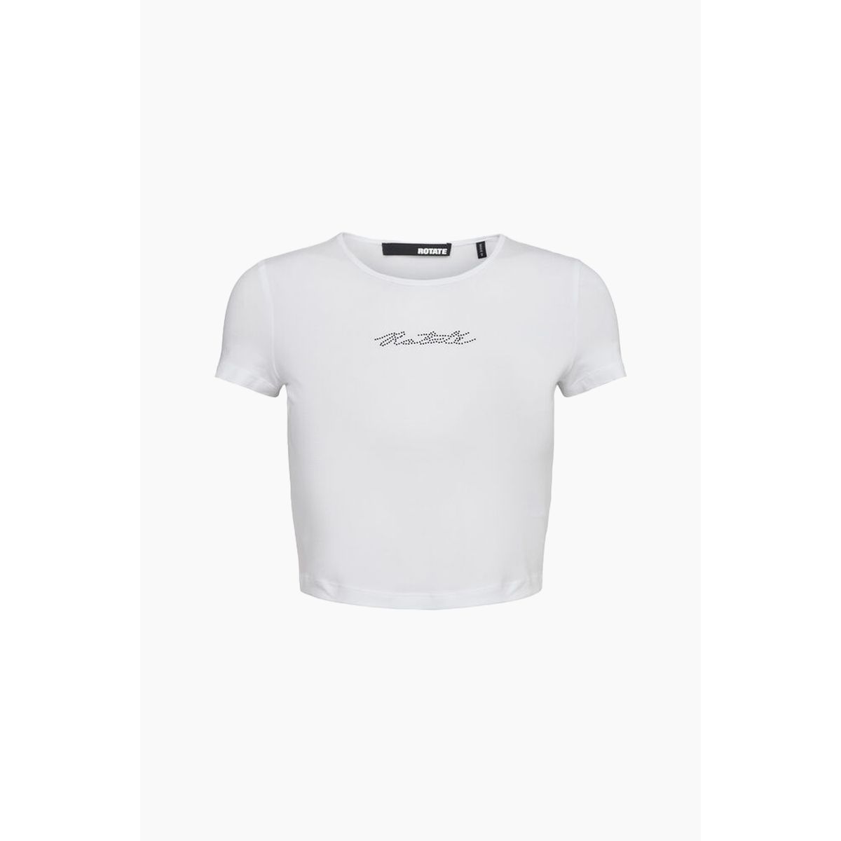 Cropped T-shirt - Bright White - ROTATE - Hvid S