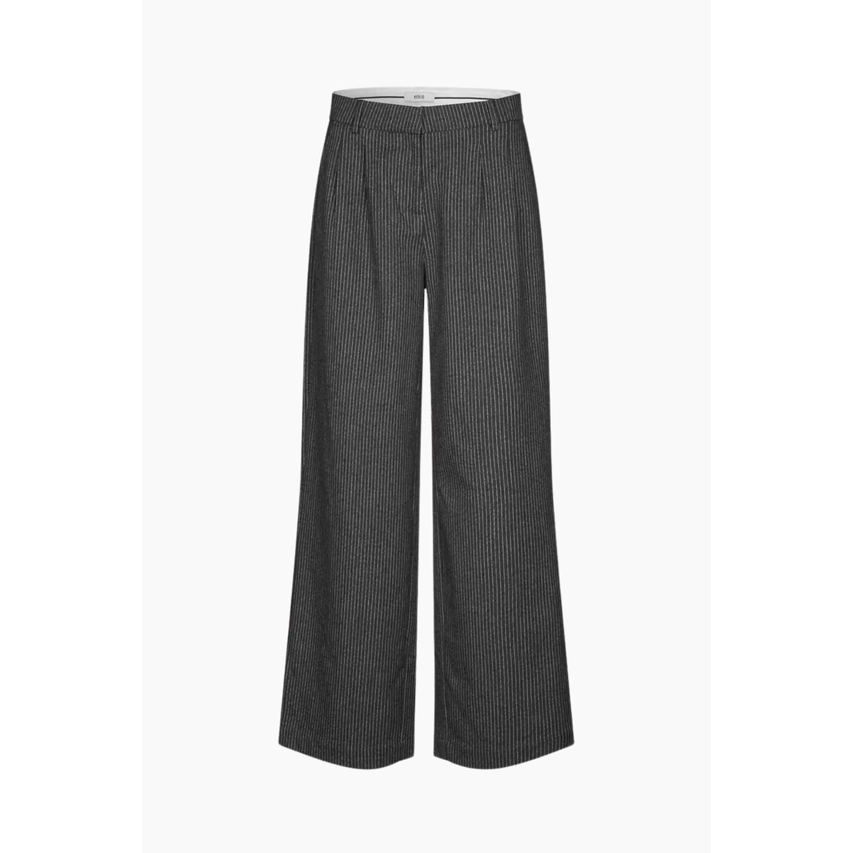 Endore Pants 7187 - Dark Grey Stripe - Envii - Grå XS