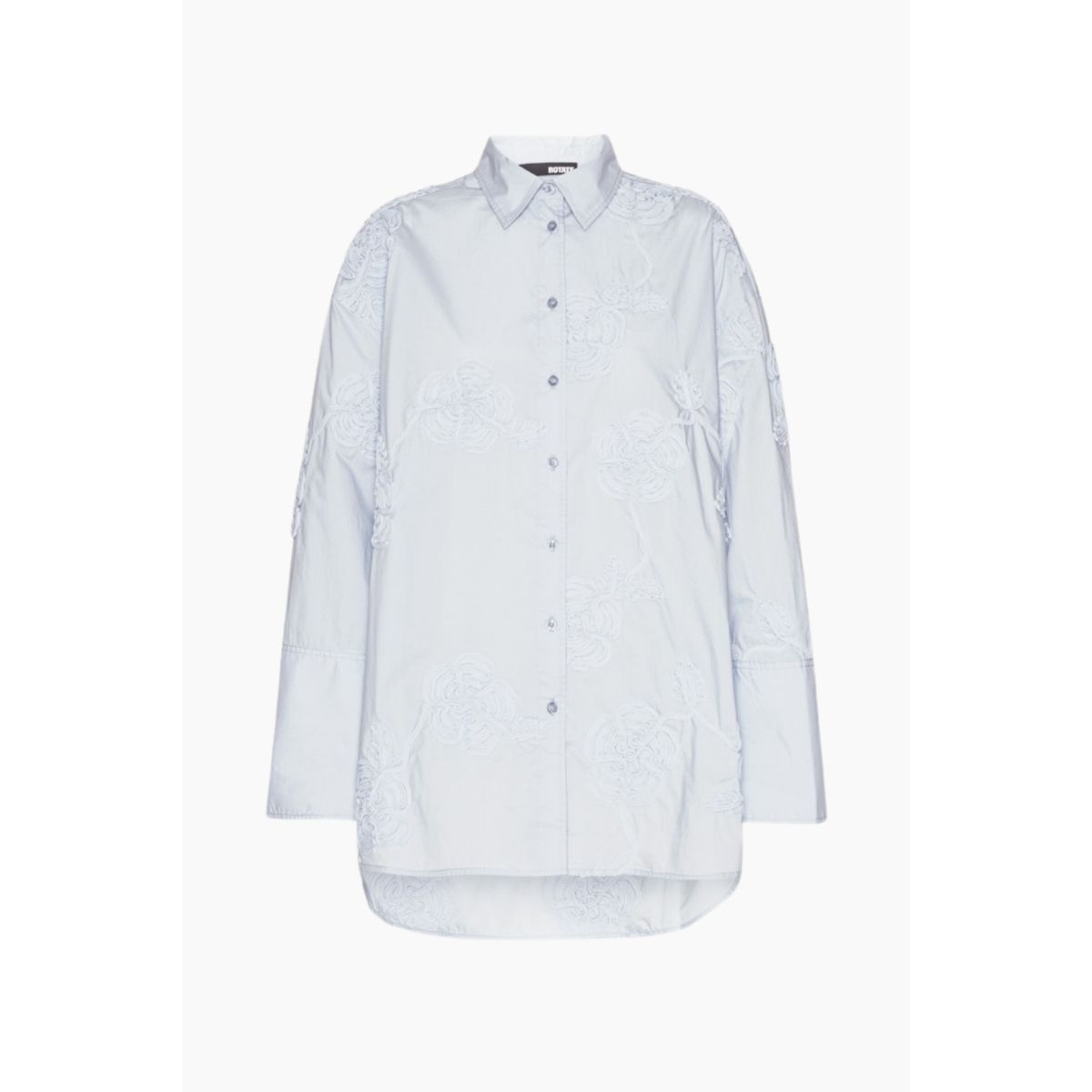 Flower Oversized Shirt - Skyway Blue - ROTATE - Blå L