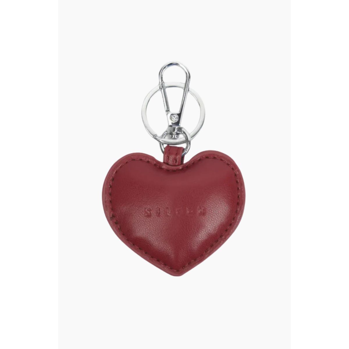 Heart Charm - Burgundy - Silfen Studio - Bordeaux One Size