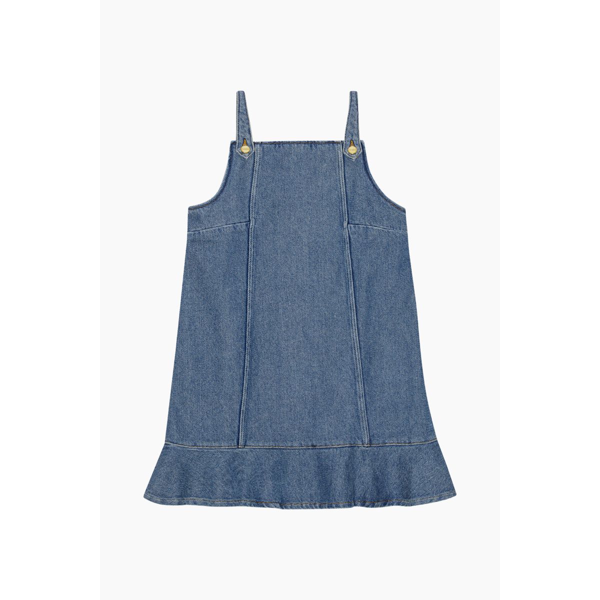 Heavy Denim Mini Dress J1584 - Tint Wash - GANNI - Blå M