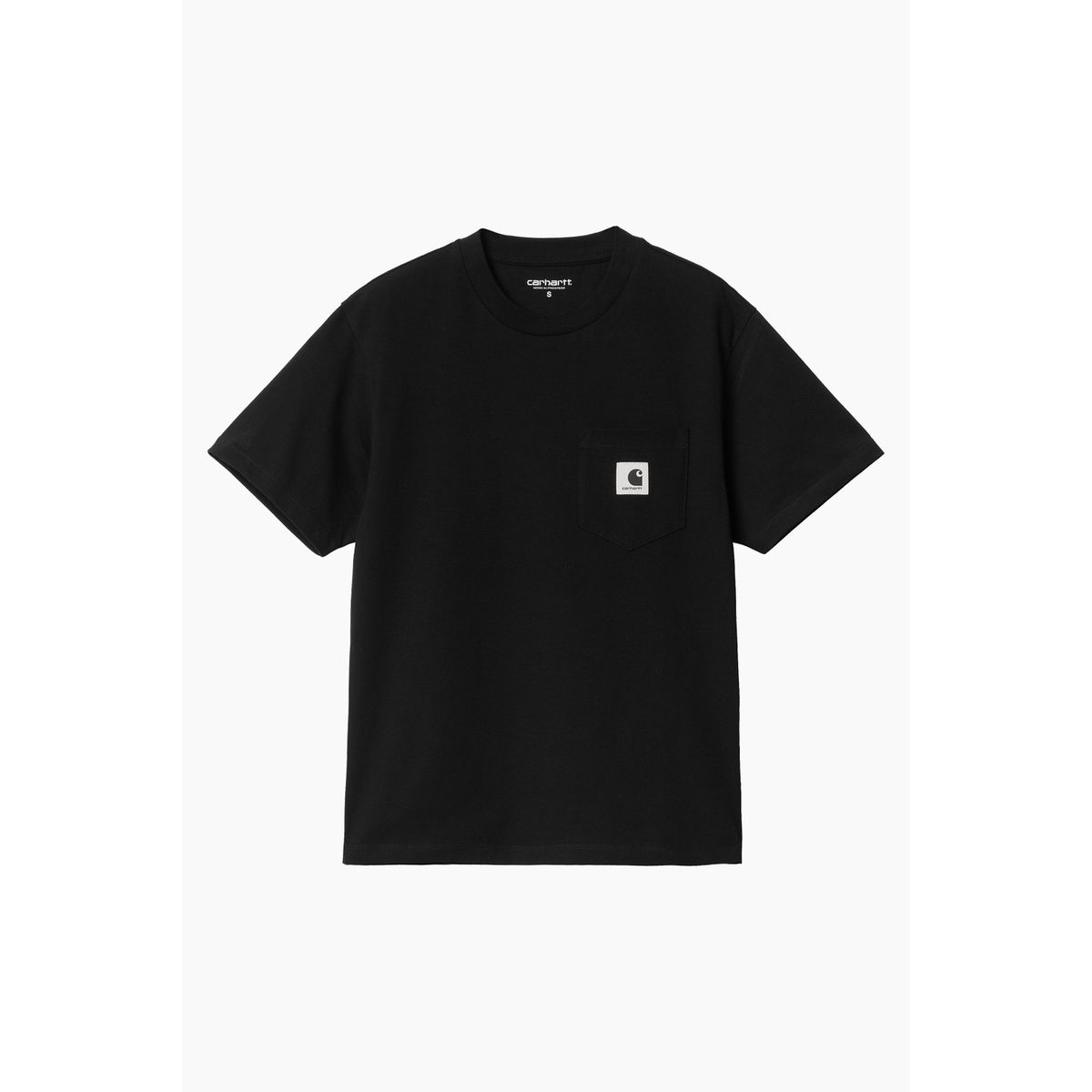 I032215 W' S/S Pocket T-shirt - Black - Carhartt WIP - Sort L