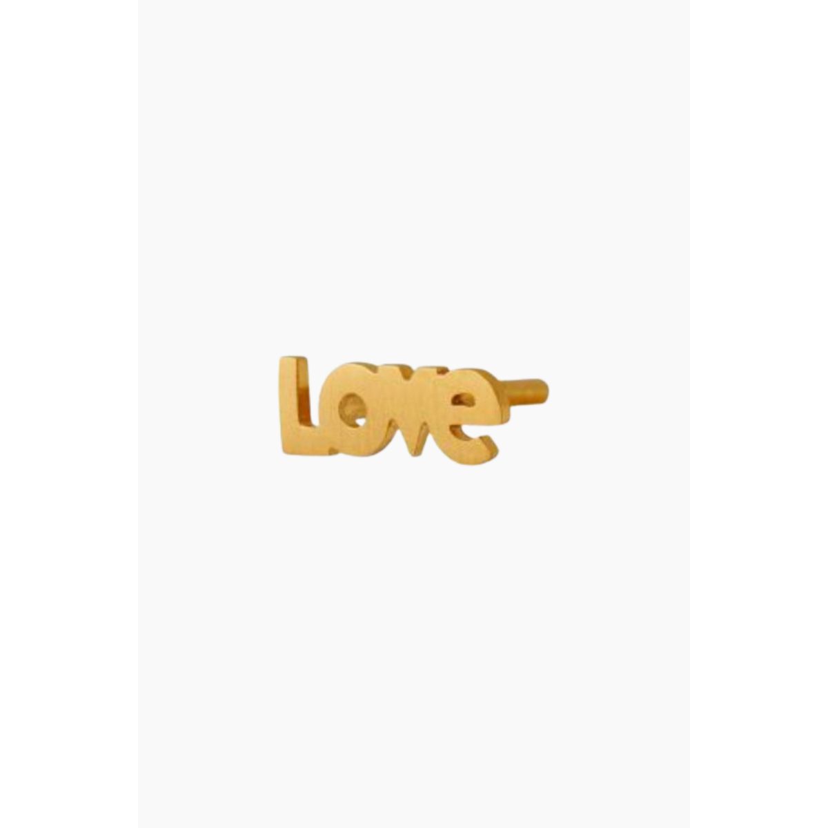 I Love Earring - Gold - Stine A - Guld One Size