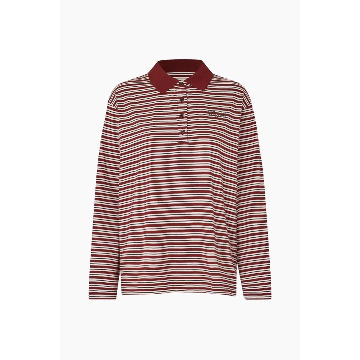 Jeanni Polo - Bordeaux Polo Stripe - Baum und Pferdgarten - Stribet XS