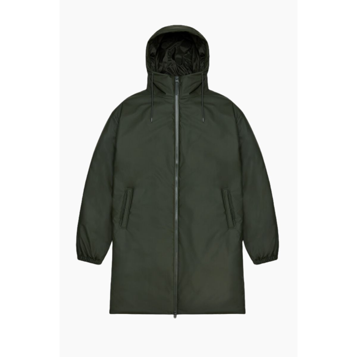 Lohja Longer Insulated Jacket W3T2 - Green - Rains - Grøn XS