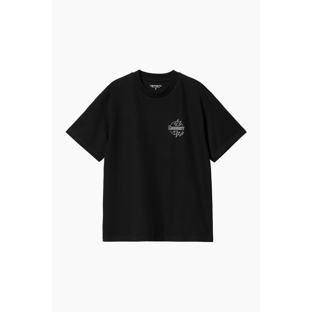 W' S/S Ablaze T-Shirt - Black / White - Carhartt WIP - Sort M