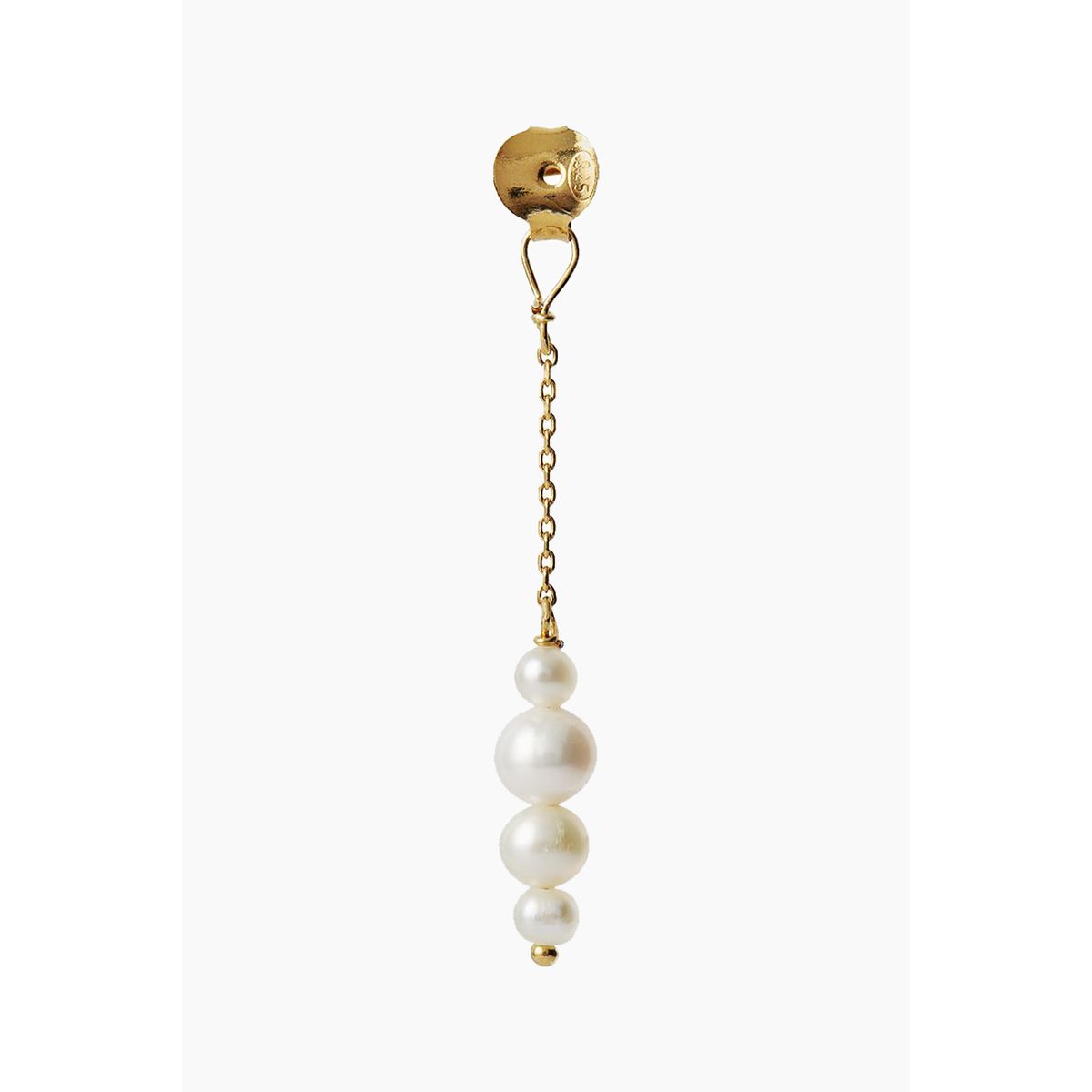 Pearl Berries Behind Ear Earring - Gold - Stine A - Guld One Size