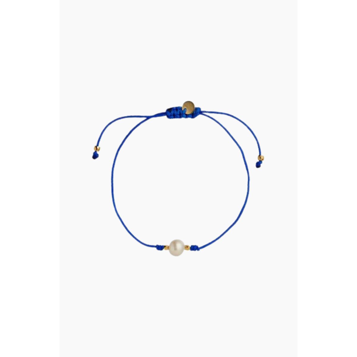 Petit Pearl Berrie Bracelet - Electric Blue Ribbon - Stine A - Blå One Size