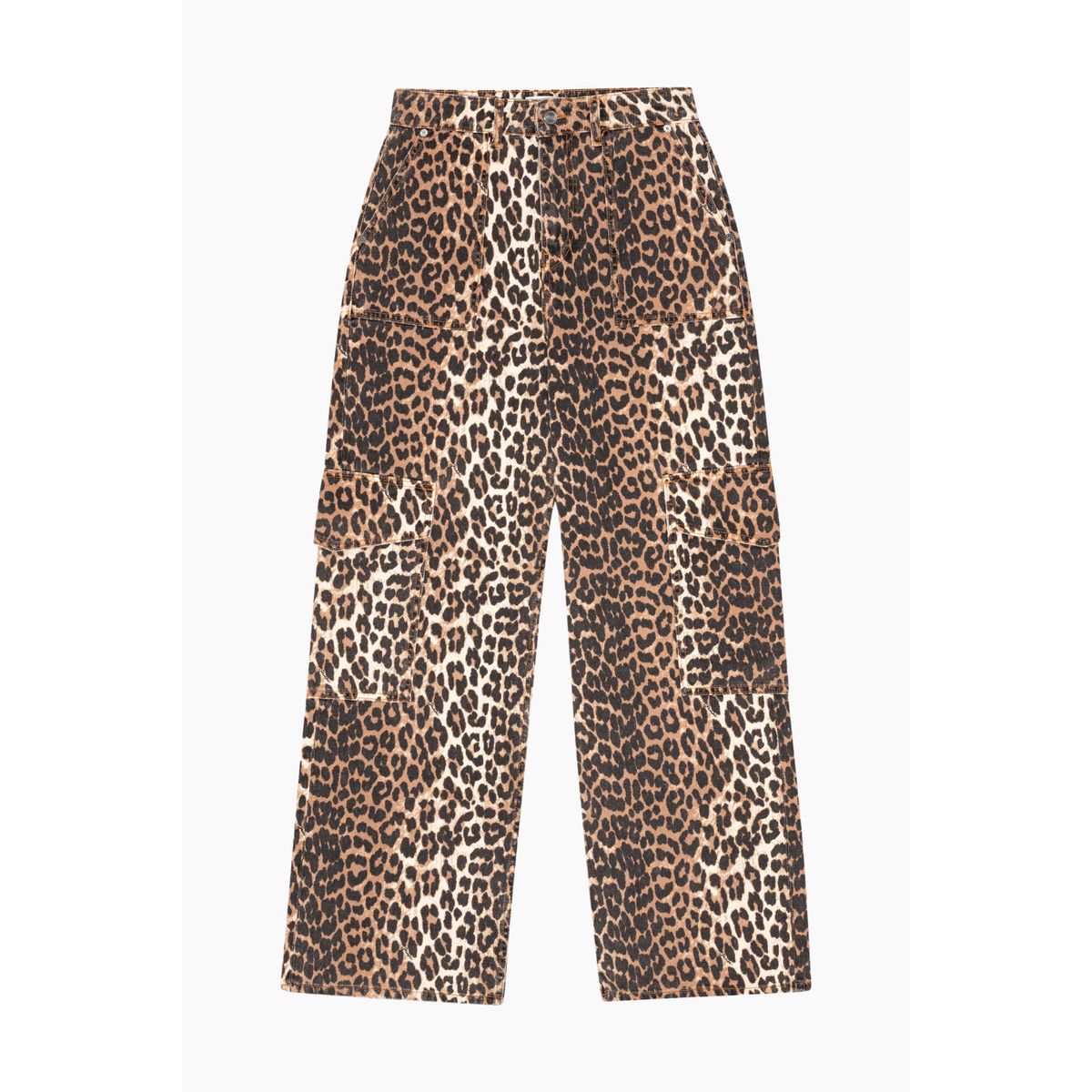 Print Denim Angi J1676 - Leopard - GANNI - Leopard 26W