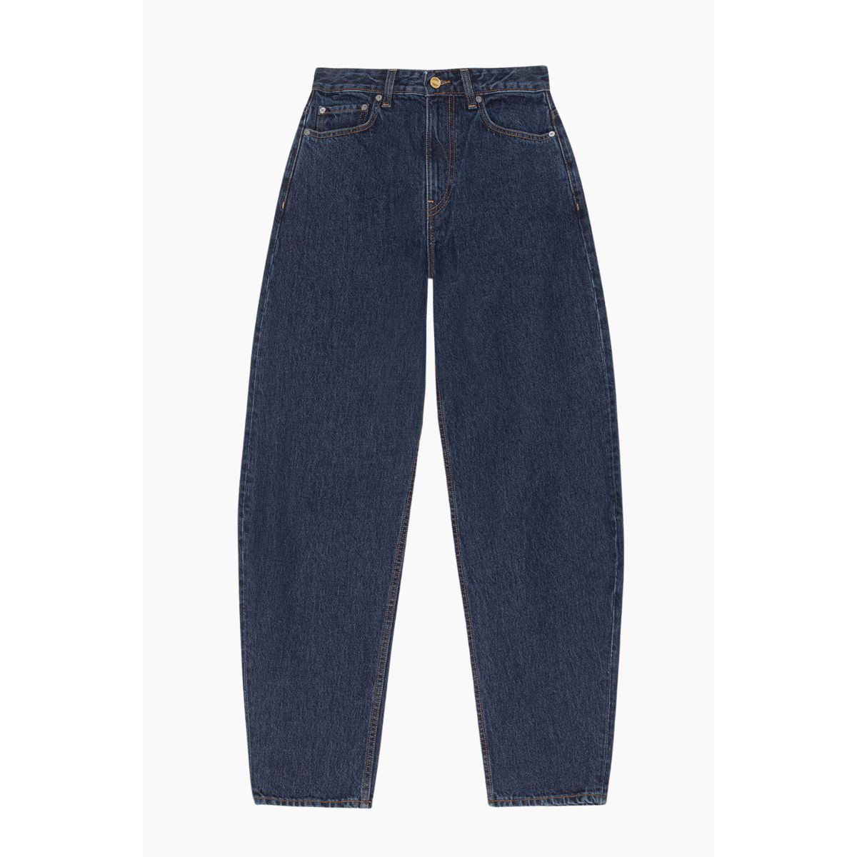 Rigid Denim Stary Jeans J1640 - Dark Blue Stone - GANNI - Blå 29/32