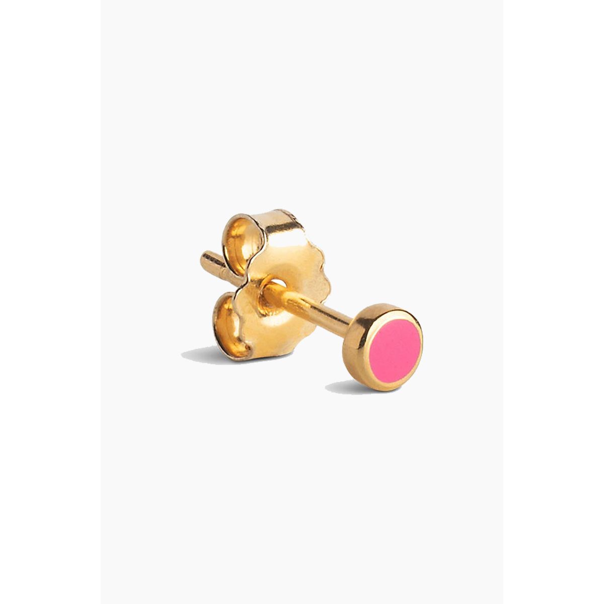 Stud Enamel Dot - Pink - ENAMEL - Pink One Size