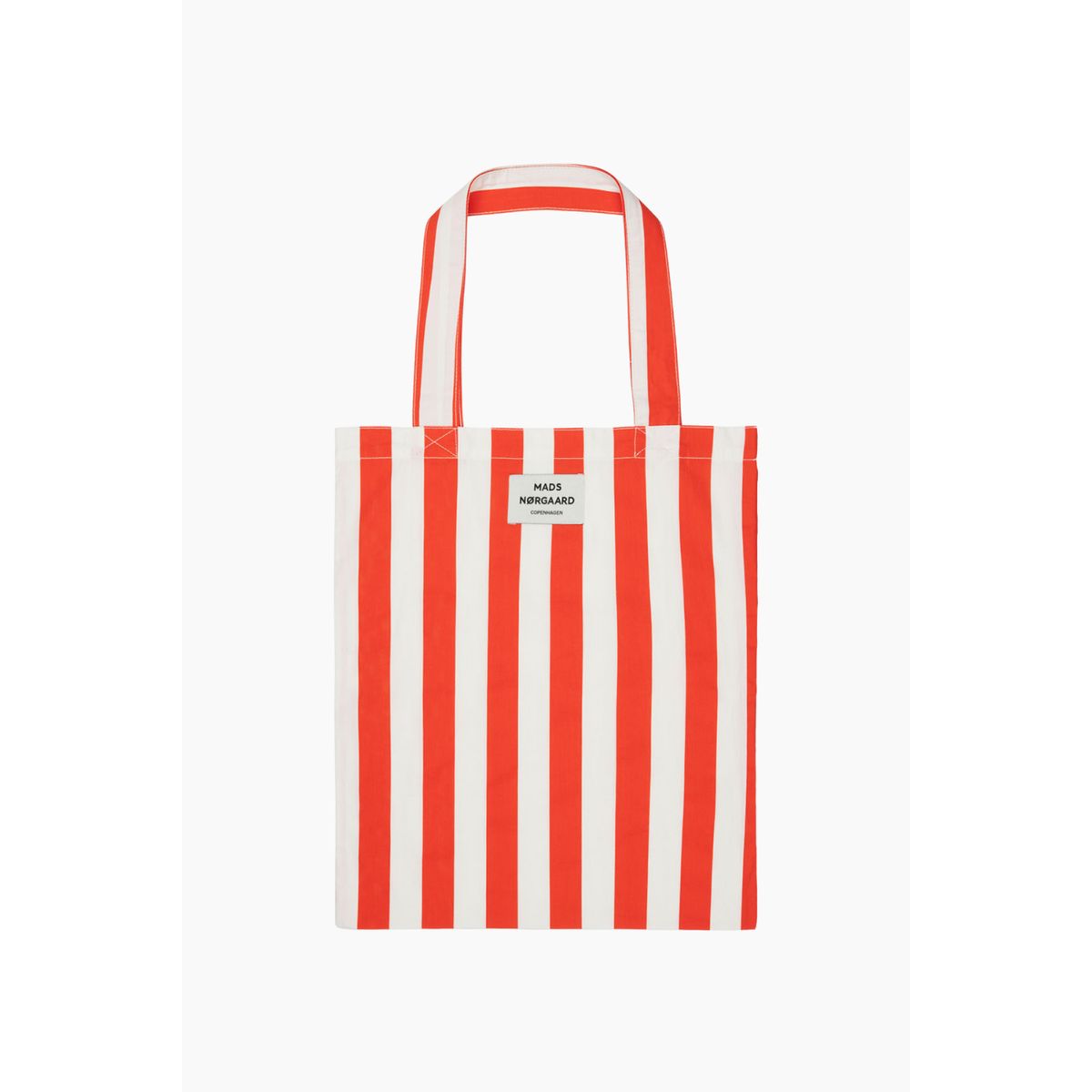 Sacky Atoma Bag - Cherry Tomato/White Alyssum - Mads Nørgaard - Stribet One Size