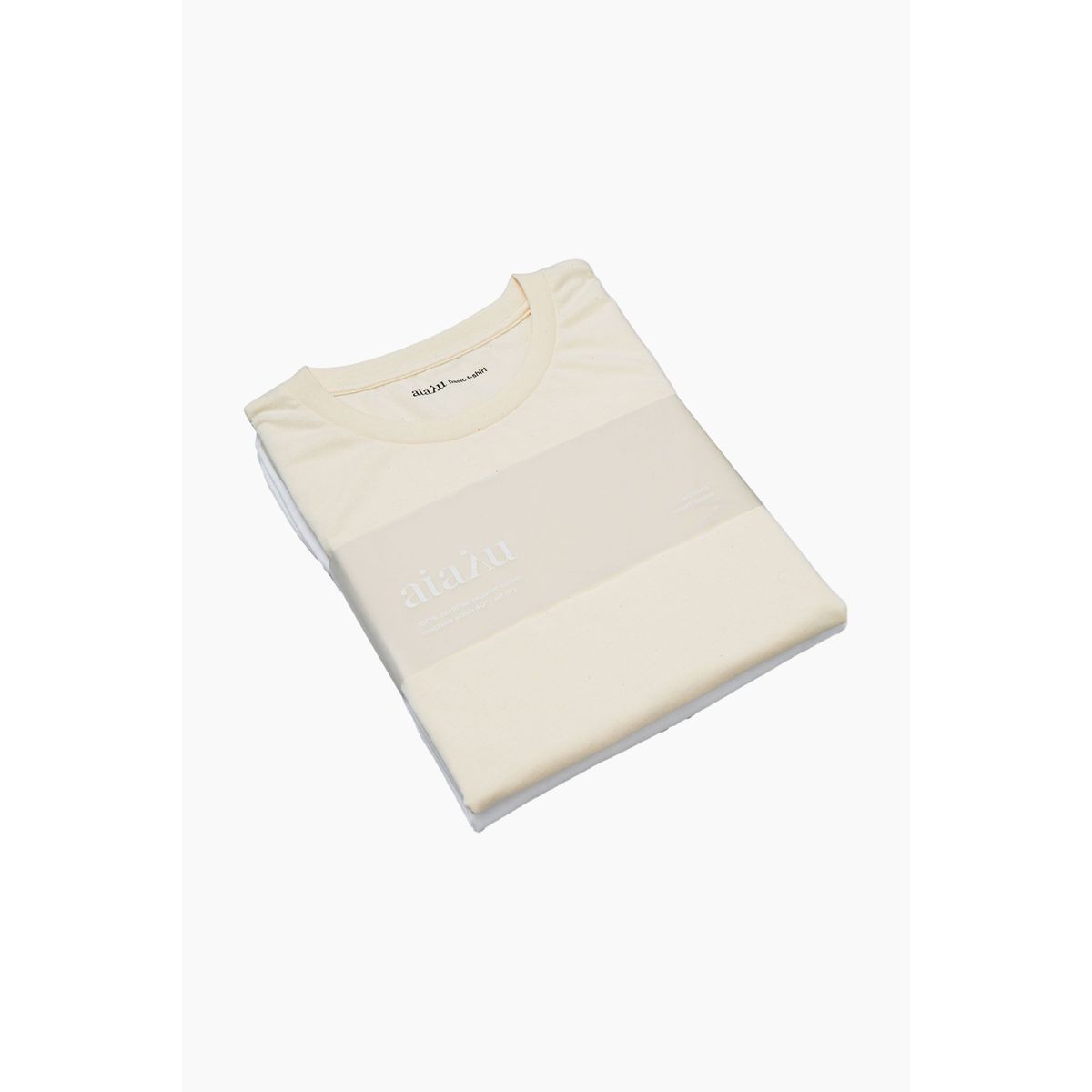 Short Sleeve Two Pack - White & Undyed - Aiayu - Creme L