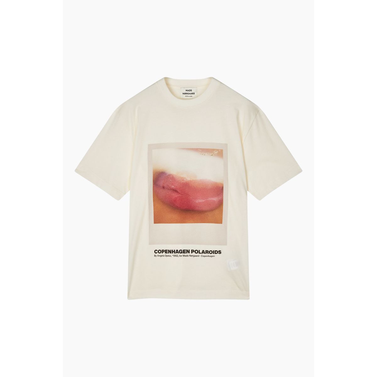 Single Organic Dassel Tee - Snow White - Mads Nørgaard - Hvid S