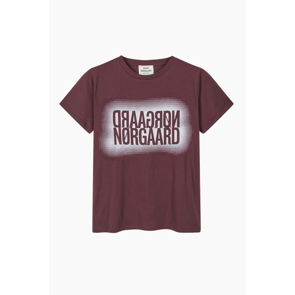 Single Organic Trenda P Tee - Sassafras - Mads Nørgaard - Bordeaux XL