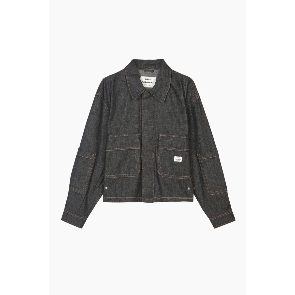 Soft Denim Soleil Jacket - Black Melange - Mads Nørgaard - Sort S/M