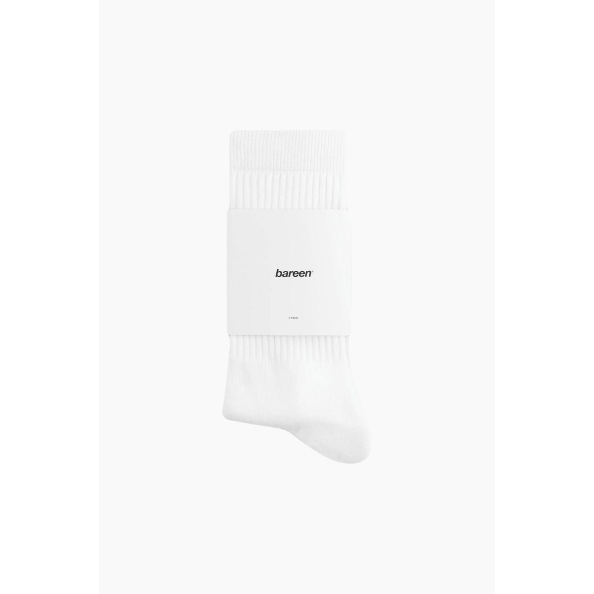 Tennis Socks 3-Pack - White - bareen - Hvid 41-43