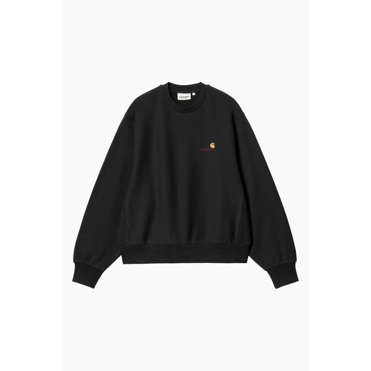 W' American Script Sweat - Black - Carhartt WIP - Sort L