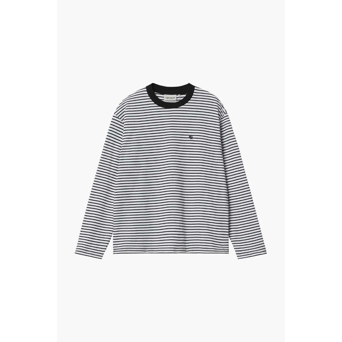 W' L/S Coleen T-Shirt - Coleen Stripe, White/Black - Carhartt WIP - Stribet M