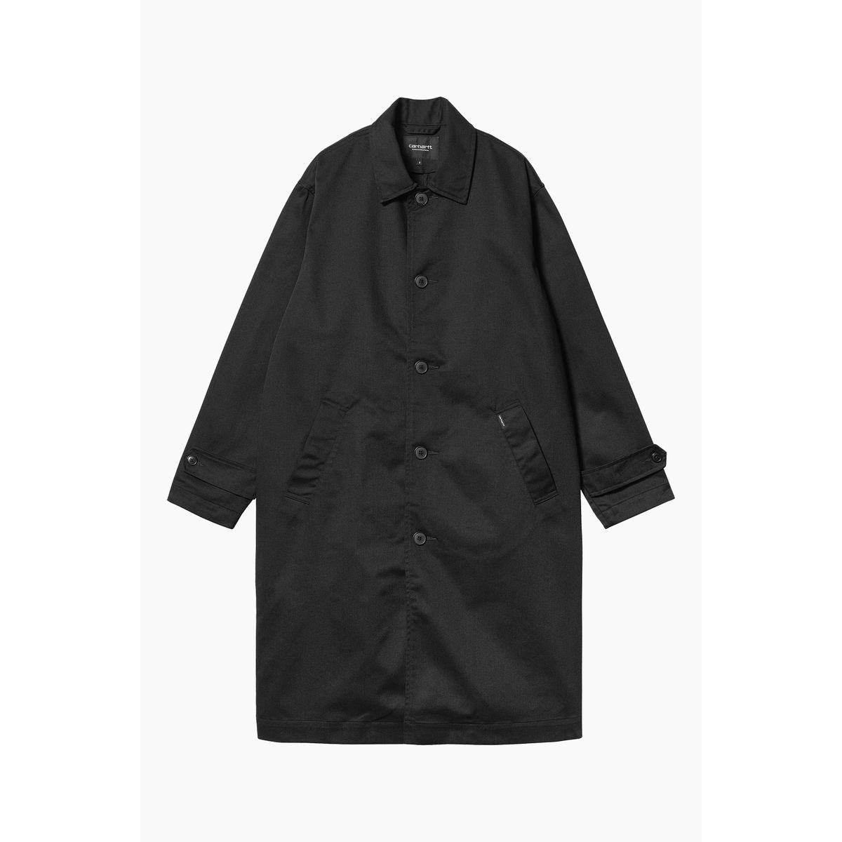 W' Newhaven Coat - Black Rinsed - Carhartt WIP - Sort M