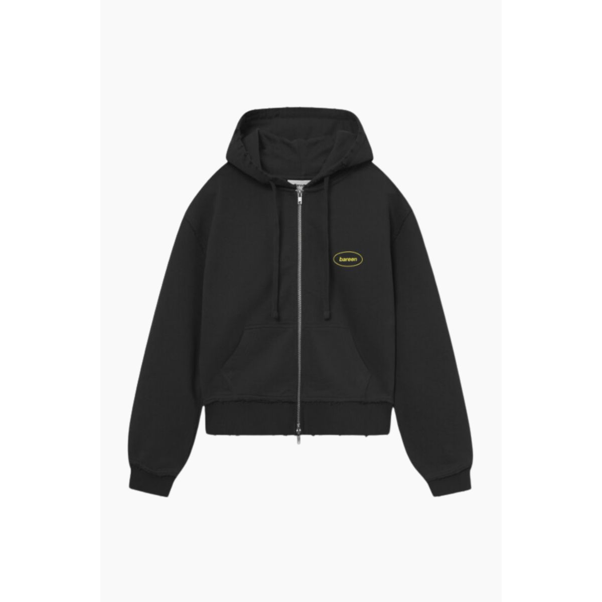 Zip Hoodie - Vintage Black - bareen - Sort M