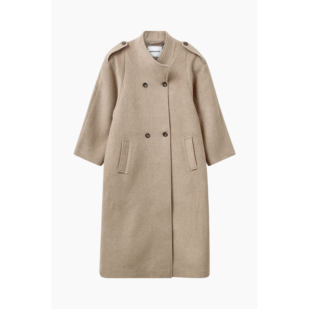 Aunty Coat - Brown Melange - H2O Fagerholt - Brun XS