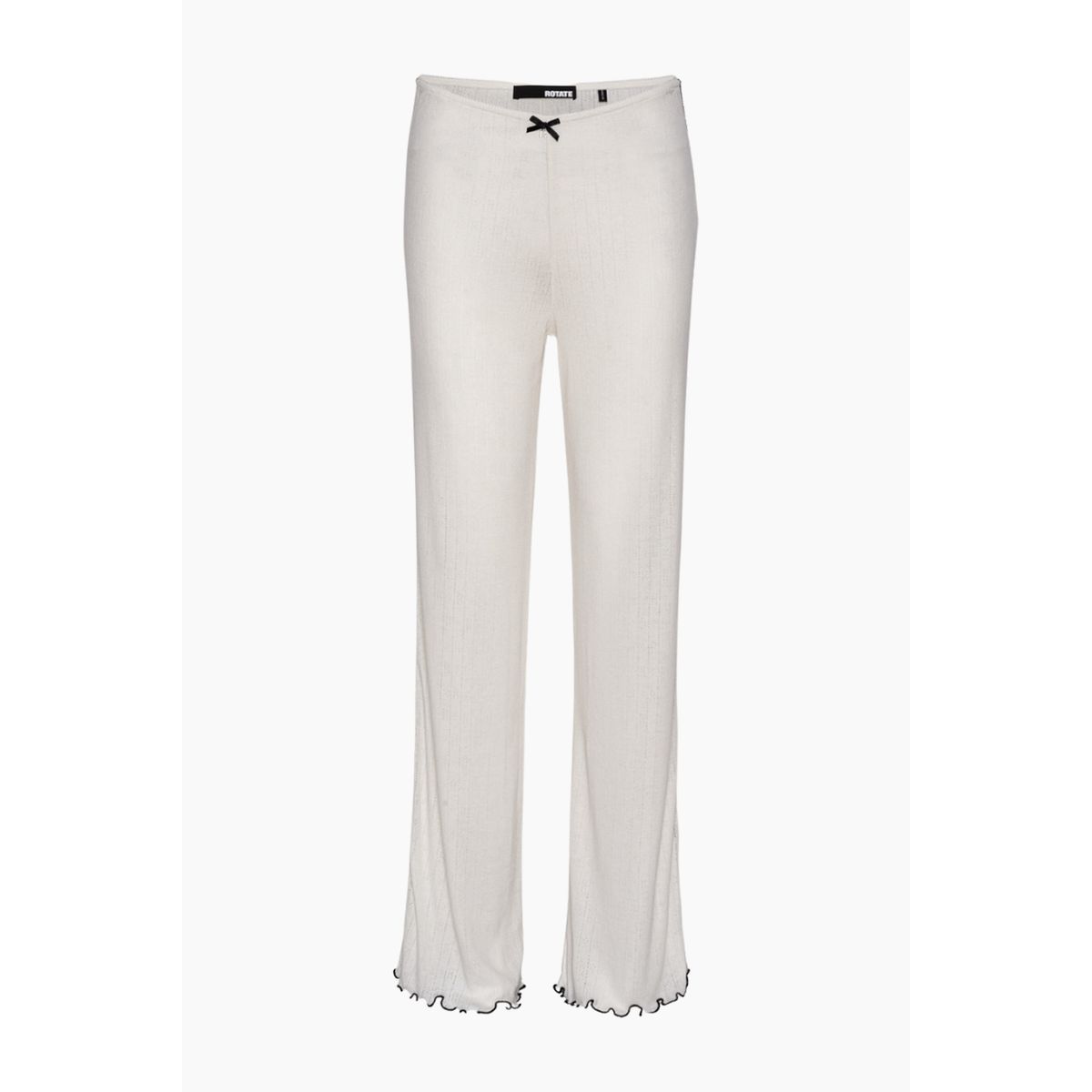 Pointelle Low Leggings - Bright White - ROTATE - Hvid XS