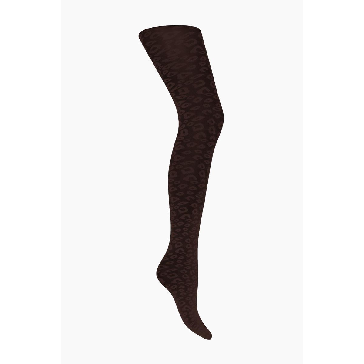 Mac Leopard Pantyhose - Chocolate - Sneaky Fox - Leopard One Size