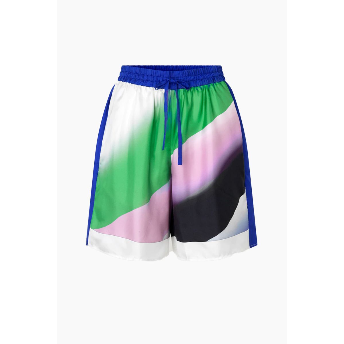 Nasira Shorts - Mountain Scape Blue - Baum und Pferdgarten - Mønstret S