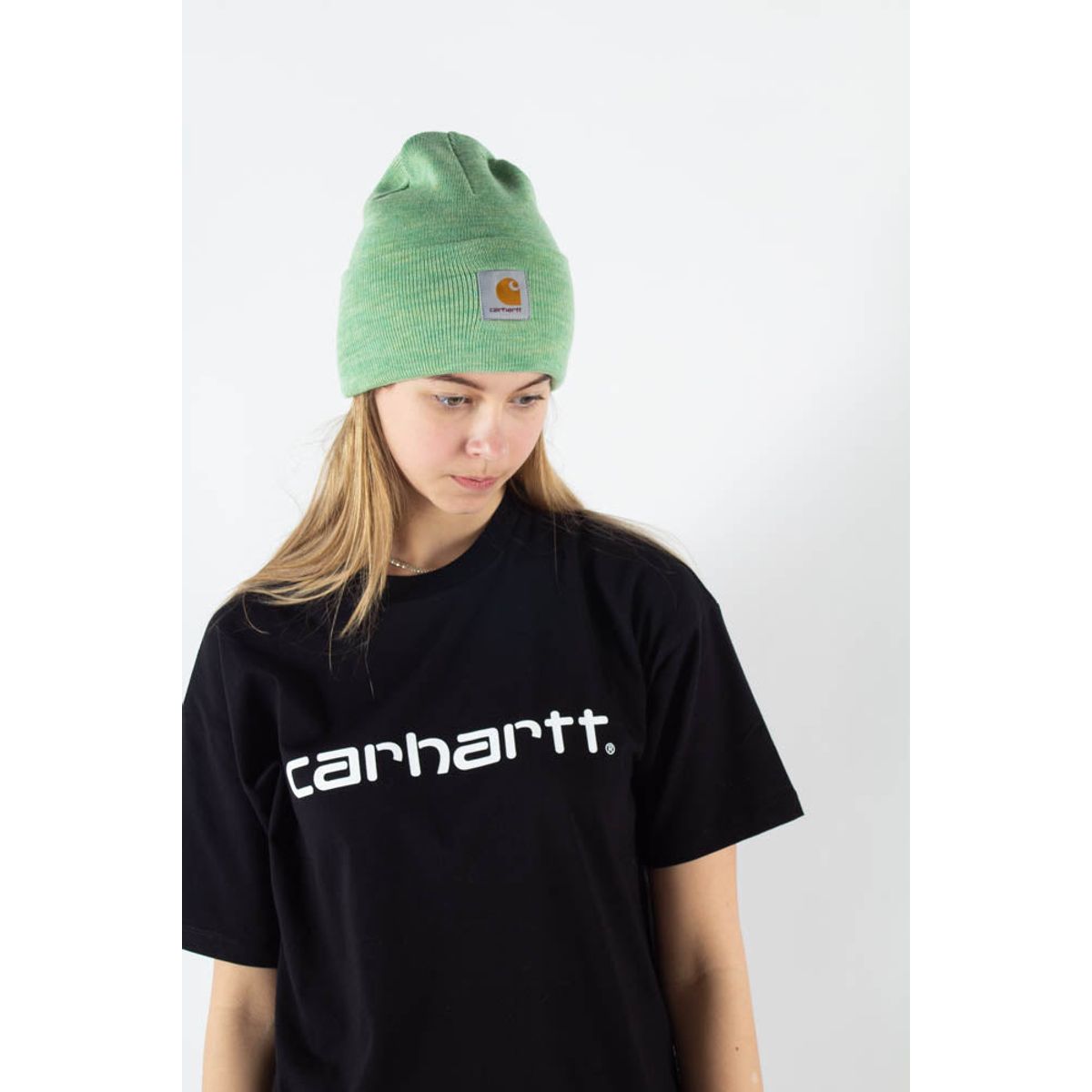 Acrylic Watch Hat - Mineral Green Heather - Carhartt WIP - Grøn One Size