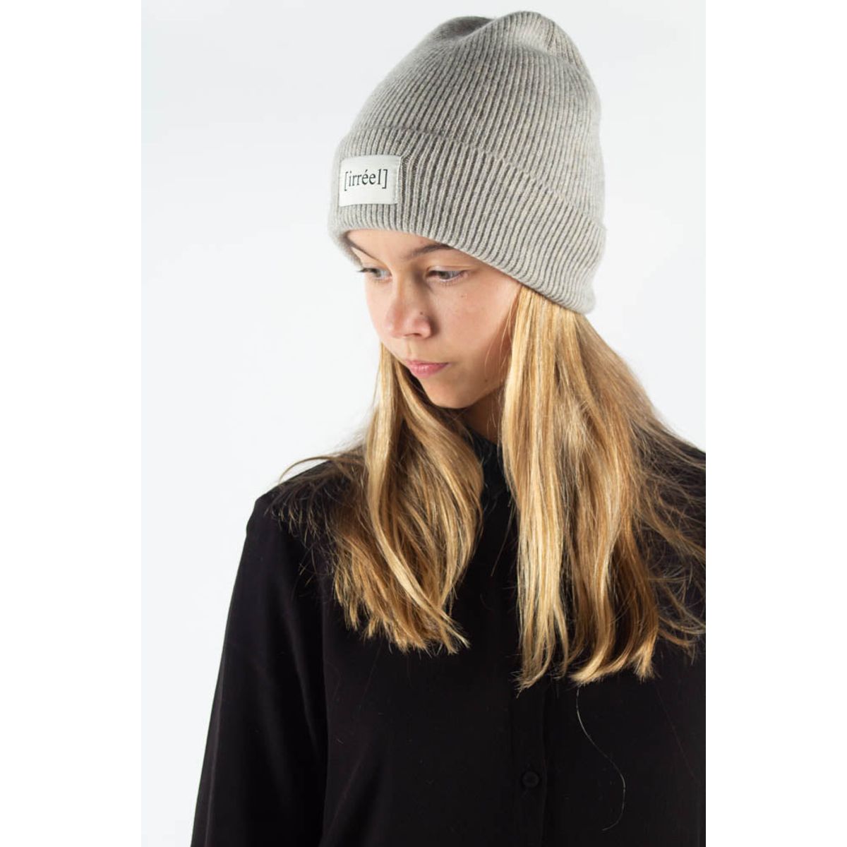 Akeelah wool Beanie - Grey - irréel - Grå One Size