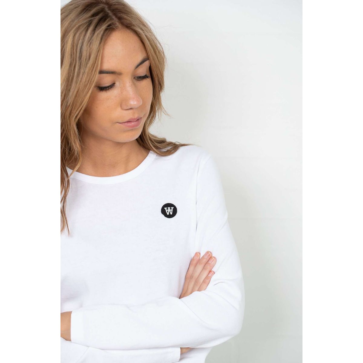 Moa Long Sleeve - White - Wood Wood - Hvid XS