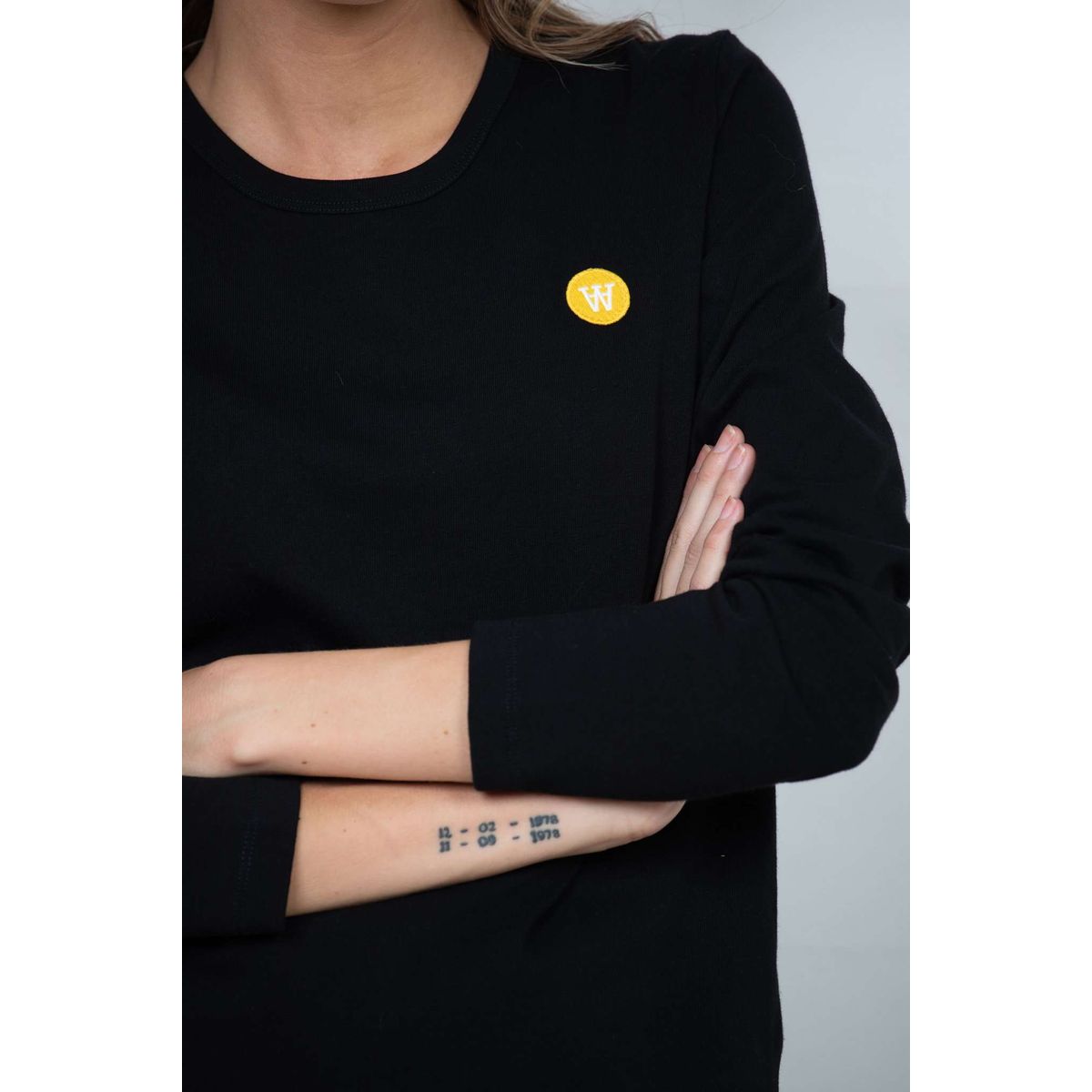 Moa Long Sleeve - Black - Wood Wood - Sort XS