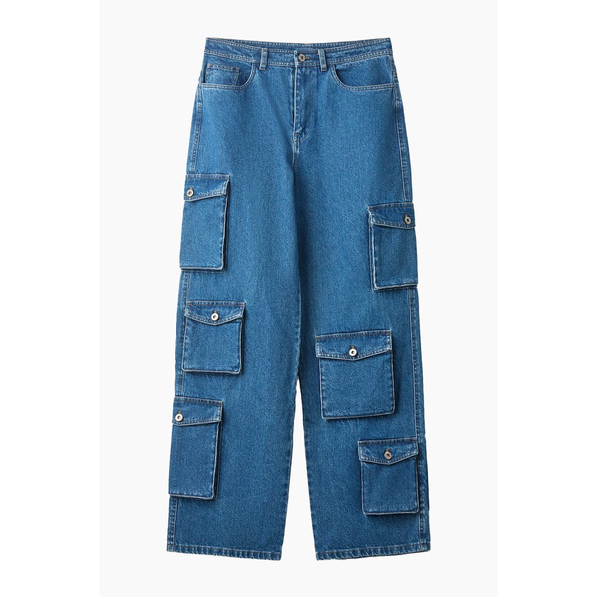 Gad Pants - Medium Denim Blue - H2O Fagerholt - Blå XXS