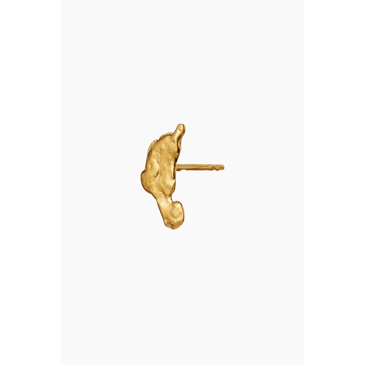 Gold Splash Earring - Gold - Stine A - Guld One Size