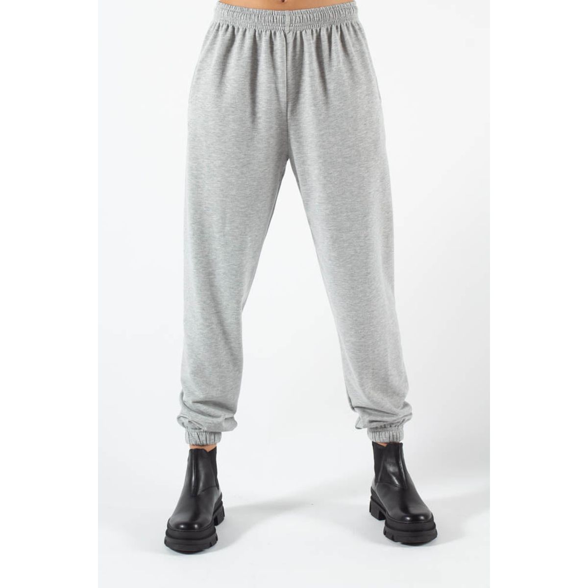 Hansen Pant - Grey melange - irréel - Grå S