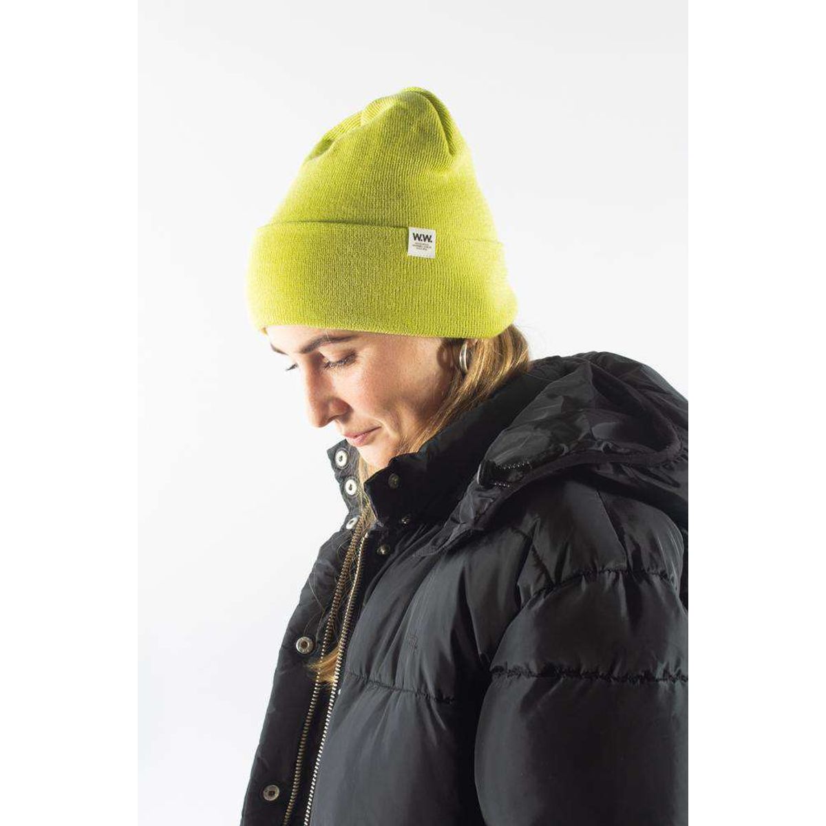 Gerald Tall Beanie - Bright Green - Wood Wood - Grøn One Size