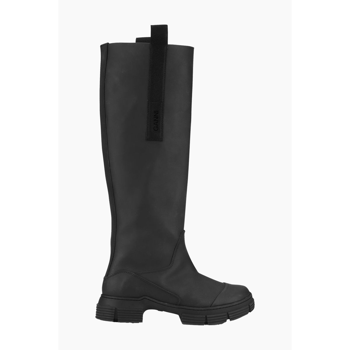 Rubber Country Boot - Black - GANNI - Sort 38