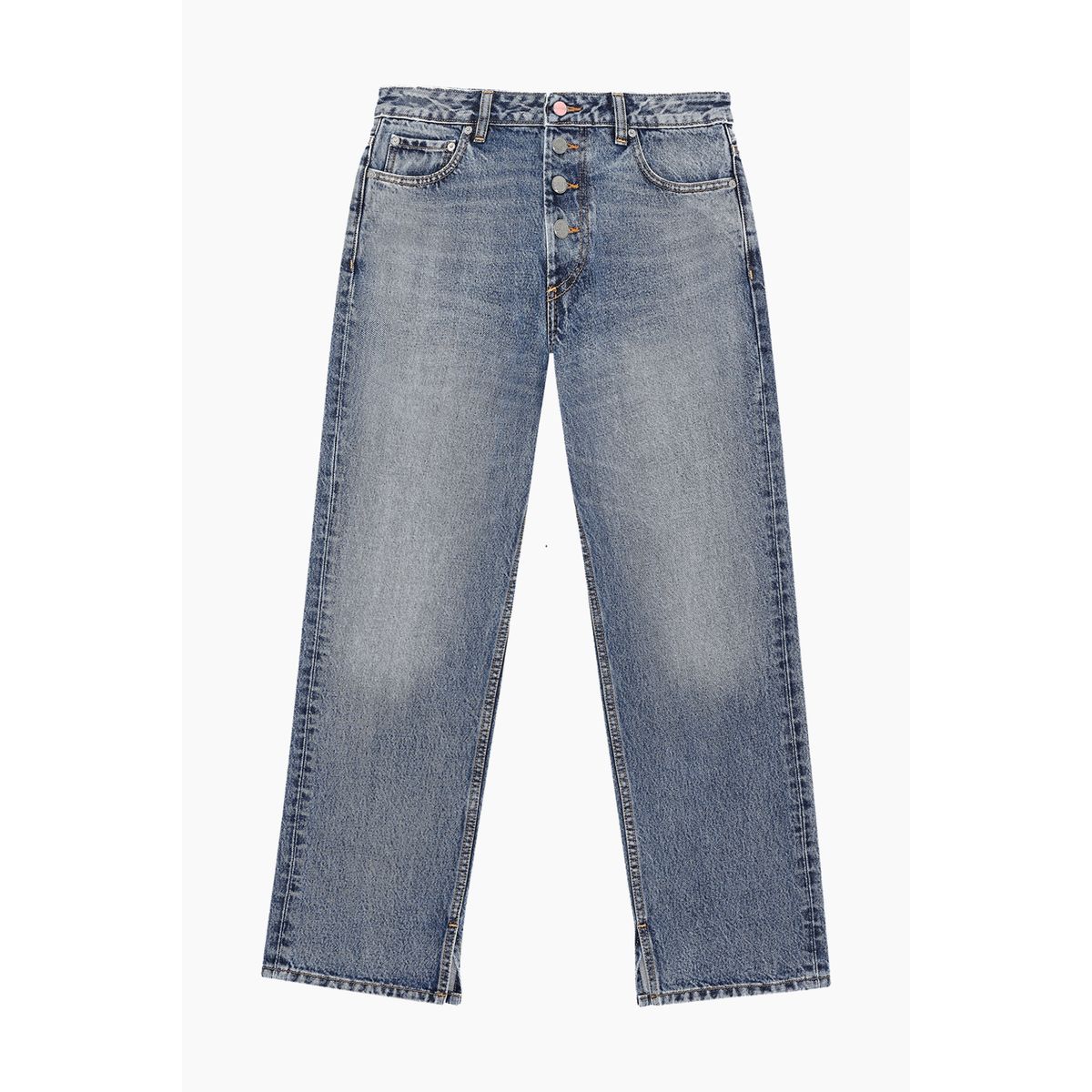 Lovy Jeans - Mid Blue Vintage - GANNI - Blå 31/32