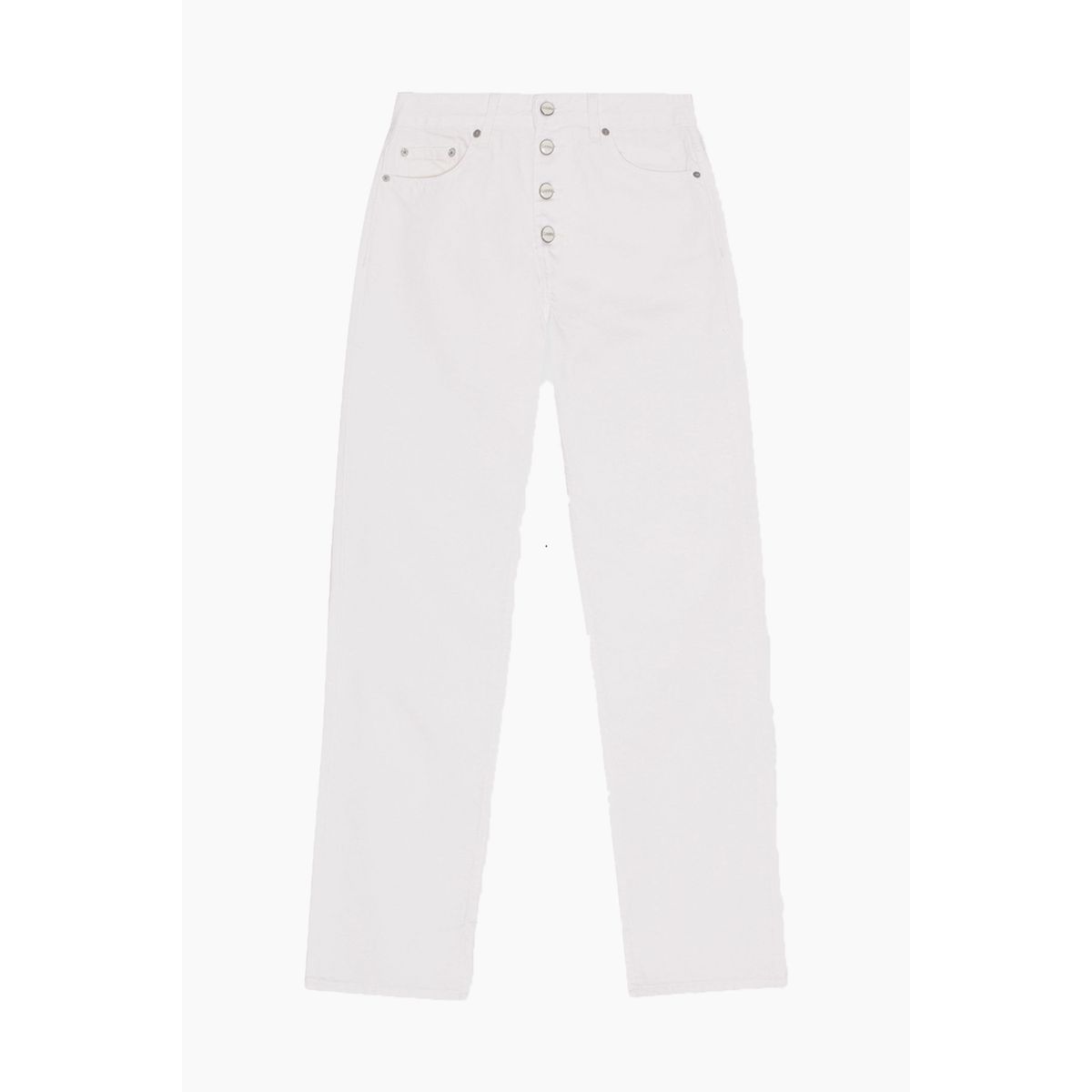 Lovy Rigid Denim - Bright White - GANNI - Hvid 27/32