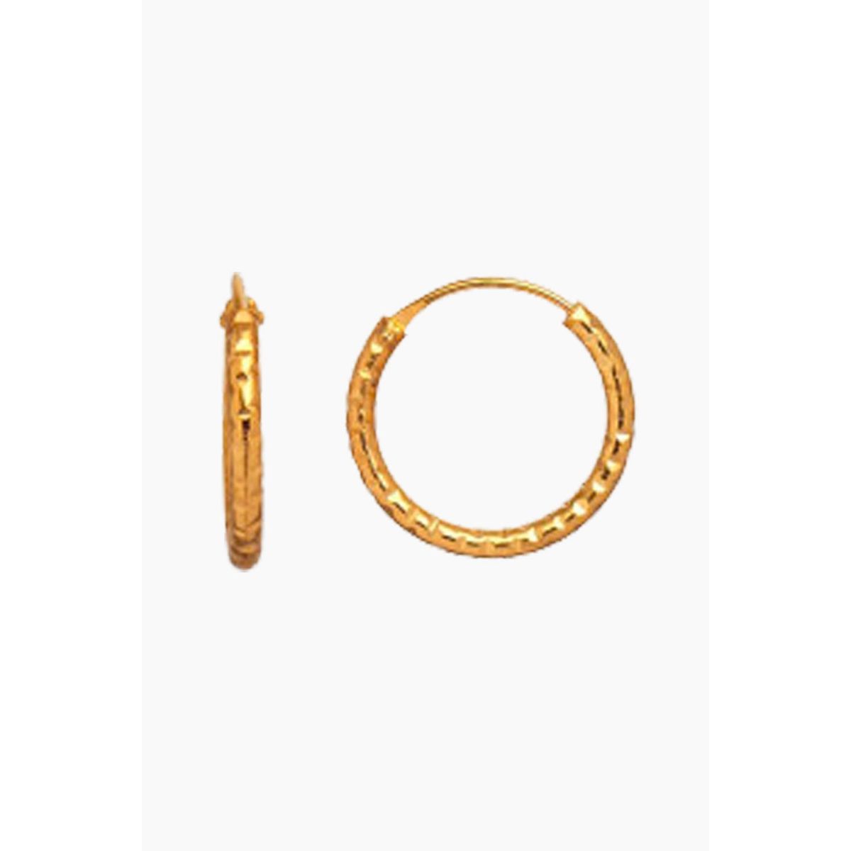 Petit Tinsel Creol Earring - Gold - Stine A - Guld One Size