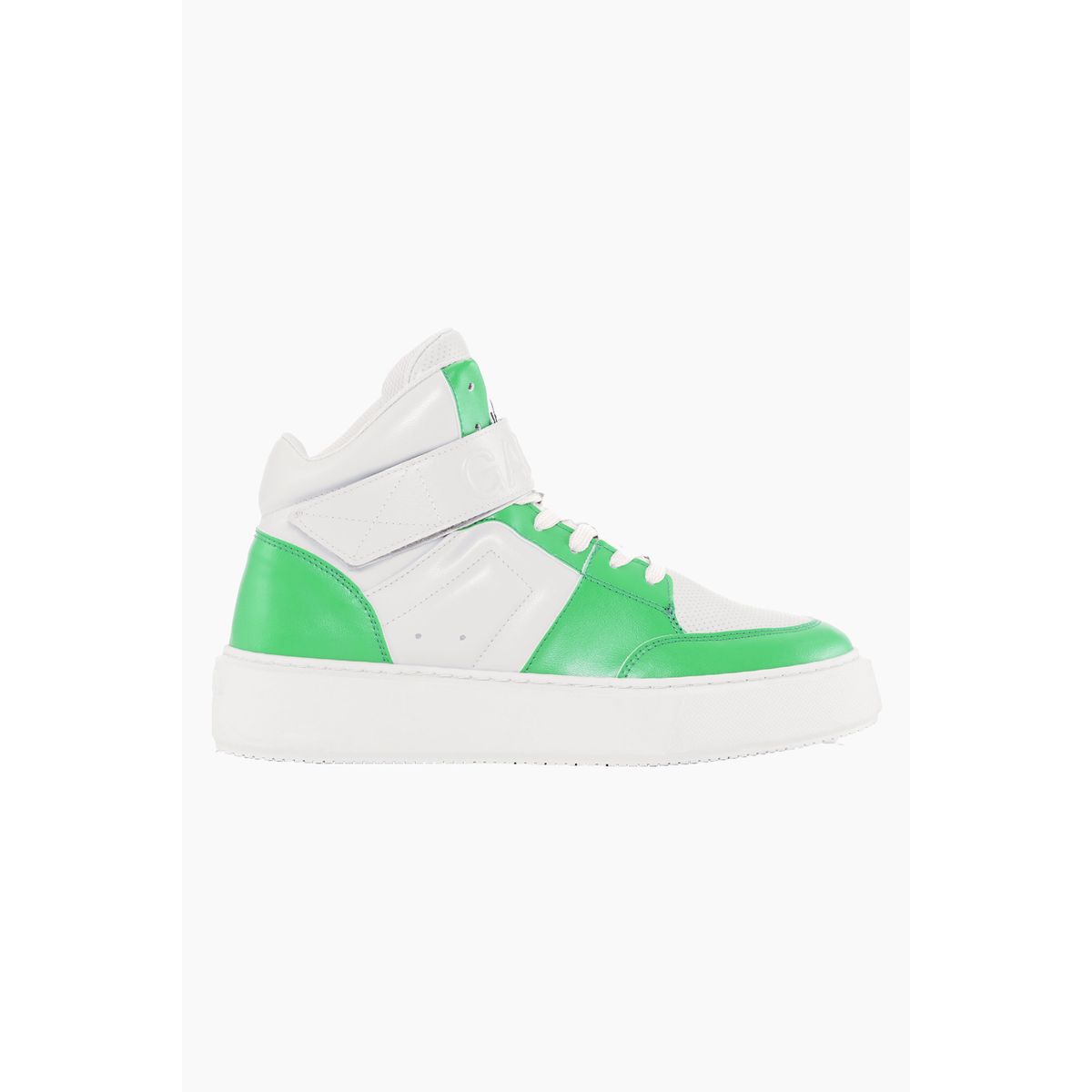 Sporty Mix Cupsole High Top Velcro Sneakers - Kelly Green - GANNI - Grøn 37